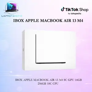 IBOX APPLE MACBOOK AIR 13 M4 8C GPU 16GB 256GB 10C CPU - IBOX Laptop Original Garansi Resmi 1 Tahun