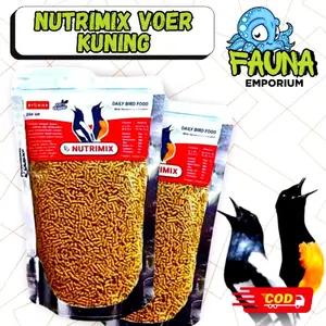 Nutrimix Voer Kuning Pakan Harian Burung Murai, Kacer, Jalak, Trucuk dll