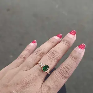 [PRE ORDER] OS1-R320 Cincin Wanita Cranberry Permata Premium Anti Luntur Berubah Warna Garansi 1 Tahun Fahshion Accessories Size Adjustable Kualitas Grade VVS1 Aksesoris Cincin Nikah Elegan COD