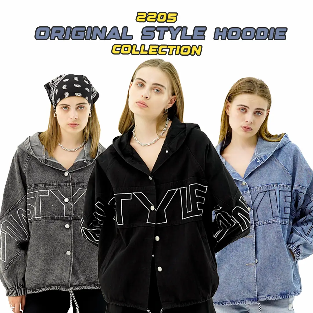 AMR Original - Original Style 2205 -Denim Jacket - Jaket Jeans Oversize - Outwear Wanita