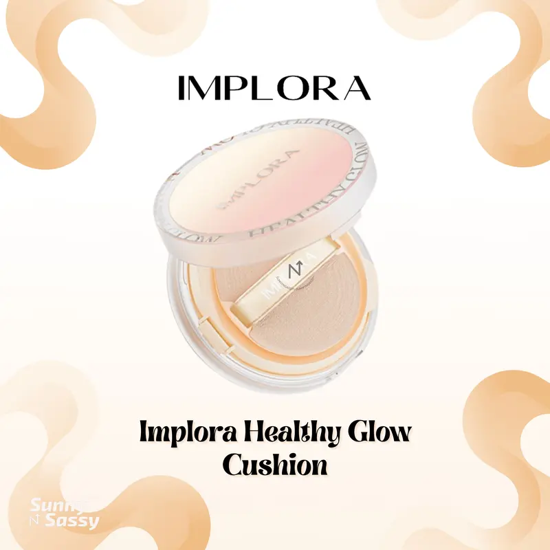 IMPLORA Healthy Glow Cushion 13gr - Lightweight Feels | UVA/UVB Protection | Medium To High Coverage Concealer Foundation 0