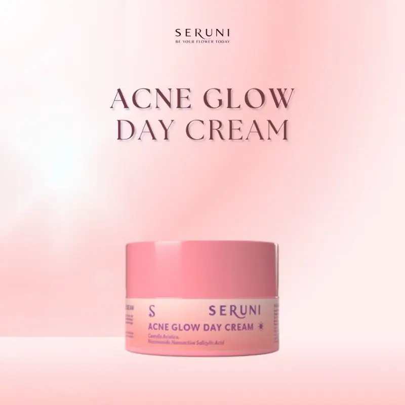 SERUNI - Satuan Seruni Acne Glow Day Cream / Krim siang Seruni Skincare / Mencerahkan wajah/ Menghilangkan jerawat/ Menghilangkan Bekas Jerawat Berjerawat