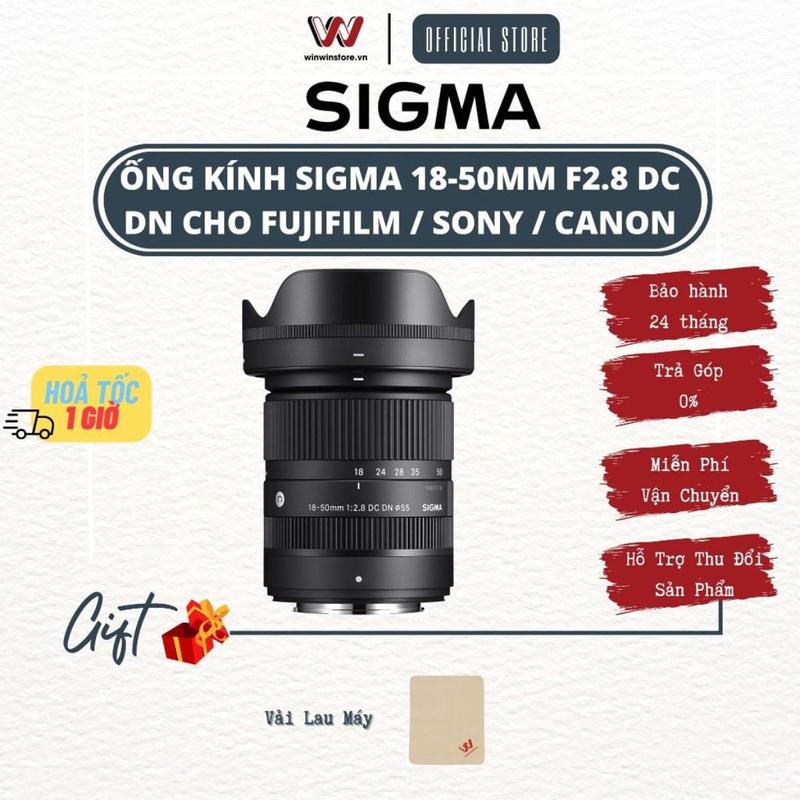 Ống kính Sigma 1850mm l 18-50mm l 18-50 F2.8 DC DN