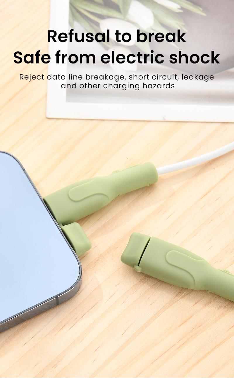 Product Introduction of [For Type-C][V10]KOSAD USB Type-C Soft Silicone Cable Protector New Upgrade Cord Protector charge  13 10