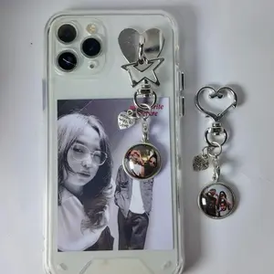 keychain custom foto / gantungan hp custom / phone charm [free box]