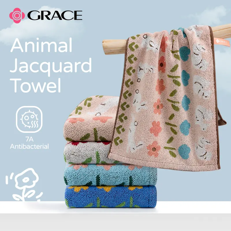 Grace Super Absorbent  Cotton Towel Thickened Face Towel Blanket Water Absorption Shower Towel