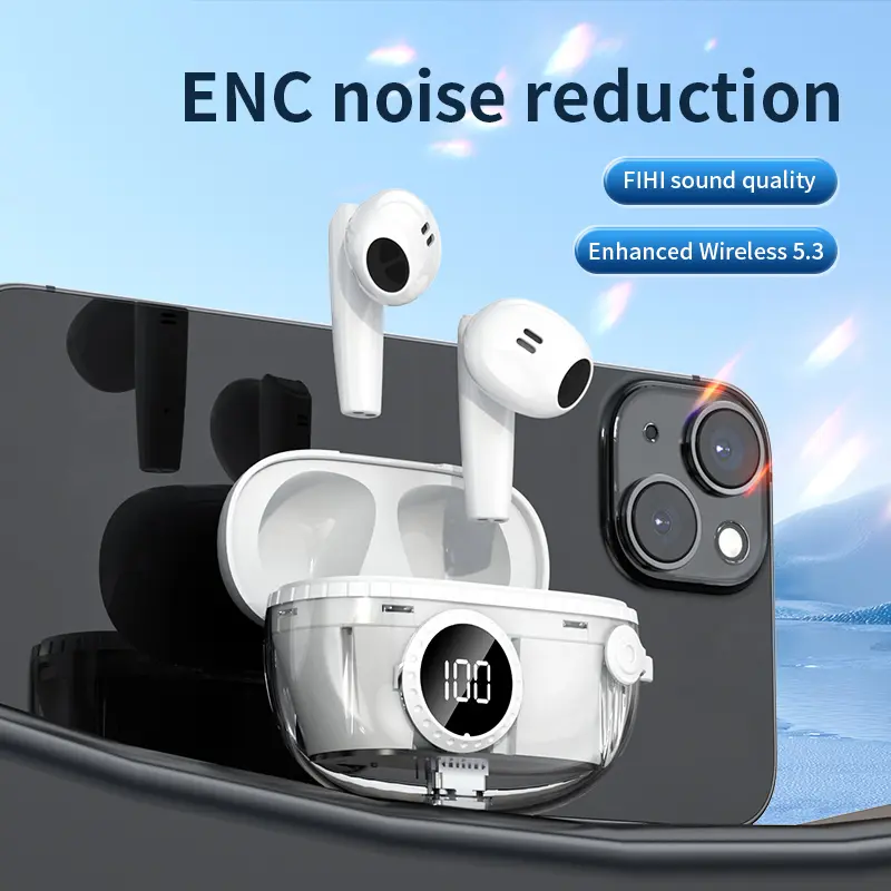 Tai nghe không dây Bluetooth 5.3, tai nghe thể thao bass, tai nghe chế độ kép với micrô giảm tiếng ồn, tai nghe trong tai, phổ biến nhất với tai nghe micro, nút tai tai nghe, tai nghe trò chơi