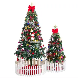 Pohon Natal Bahan PVC 1,5 Meter dan 1,2 Meter dengan Hiasan dan Lampu Vintage Christmas