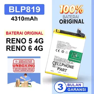 ORIGINAL Battery Baterai Batre Untuk Oppo Reno 5 4G / Reno 6 4G BLP819