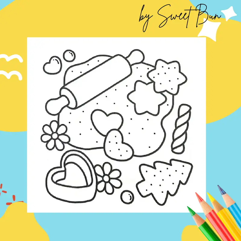 Buku Mewarnai Anak Remaja Dewasa - Cozy Cute Bold and Easy Coloring Book 4