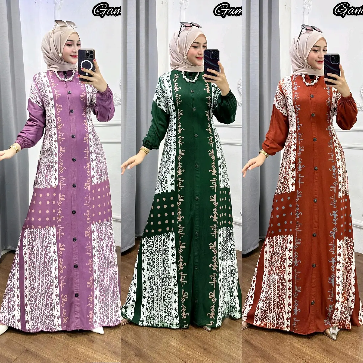 Gamis Twill original Kancing Depan Busui Friendly Bisa Bayar Ditempat Terbaru Muslim Wear