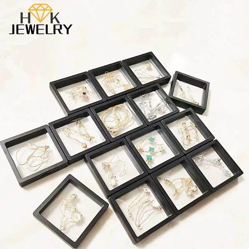 HK JEWELRY-Jewelry Box Aesthetic Kotak Display Alat Peraga Perhiasan / Kotak Penyimpanan Perhiasan Gelang Cincin Kalung dengan Plastik