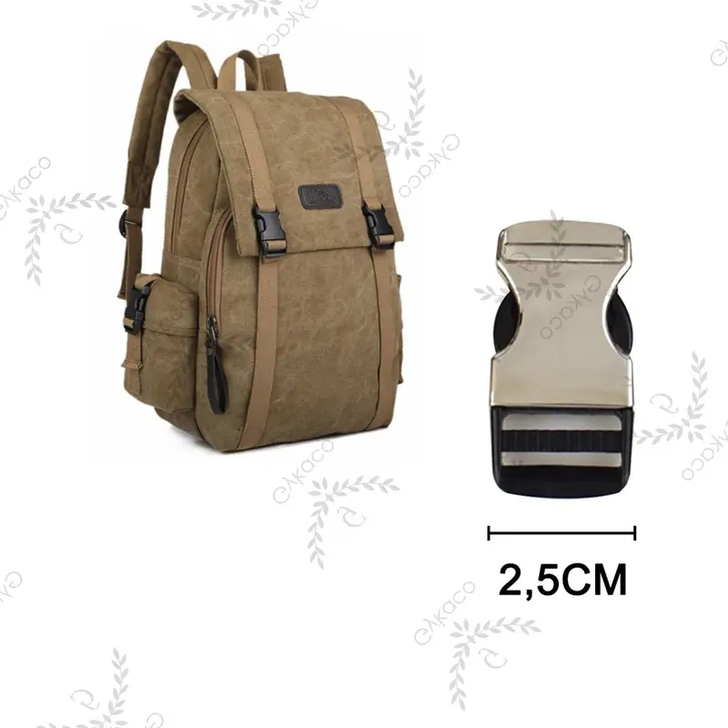 Accesories Tas Variasi V130 Kunci Sodok / Slop / Buckle Nekel Chrome - Aksesoris Tas IMPORT 0