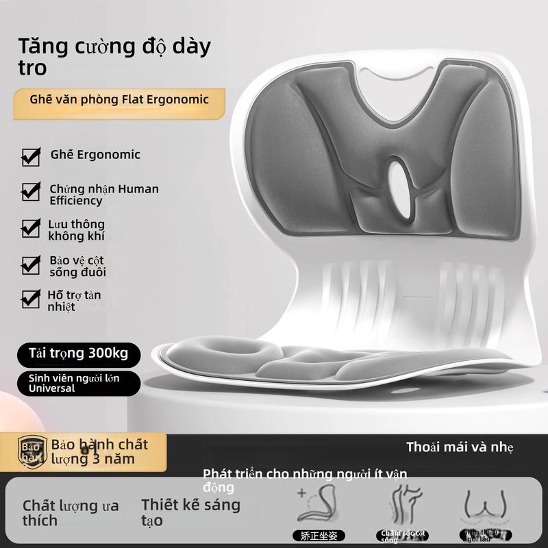 Ghế ngồi, hỗ trợ thắt lưng công thái học, hỗ trợ thắt lưng tựa lưng, đệm thắt lưng, thích hợp cho việc học và văn phòng