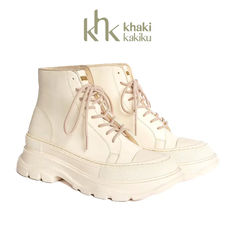 KHK by Khakikakiku Jenna Swizzle Cream Boots 4