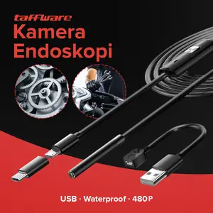 REZKI MALL- Taffware Kamera Endoskopi Industrial Borescope Endoscope USB 480P - AN98B