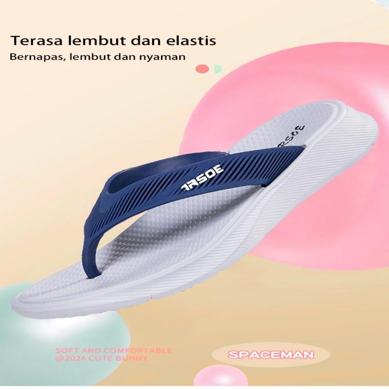 Product Introduction of IRSOE Sandal jepit modis terbaru untuk pria dan wanita, nyaman dan anti air anti slip sandal pria sepatu cowok keren sandal selop pria Sendal Karet 1