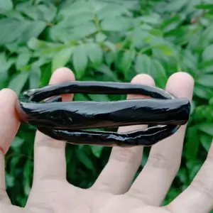 Gelang Akar Bahar Hitam Lilit 100% Asli Natural Body Bulat Kualitas Premium Original Natural Lentur Tahan Lama