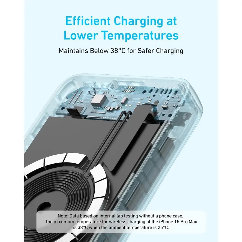 Pin Sạc Từ Tính Anker Zolo, A1684, Sạc Cầm Tay Không Dây Nhỏ Gọn 10.000mAh, Sạc Nhanh 30W, Thân Thiện Với Da, Gói Pin Bền, Tương Thích Với Nhiều Thiết Bị 5