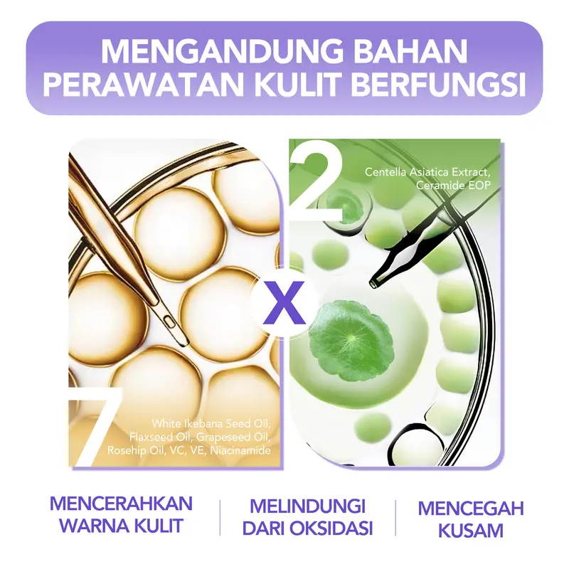 [3-day promotion] Only 100 pcs ! Korean Premium Natural Amaze Air Cushion Foundation 12g | 4-in-1: sunscreen, foundation, makeup setting, skin care | 24-hour long-lasting | Niacinamide + Vitamin C + Centella | acne-prone skin friendly | BPOM&Halal 6
