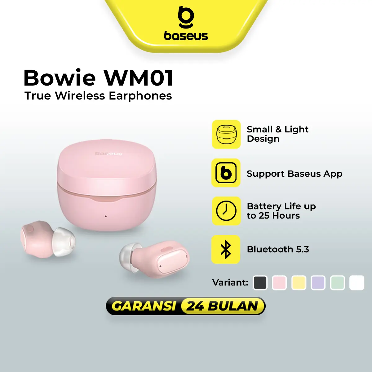 Baseus WM01 TWS True Wirelesss Earbuds Earphone Headphones Bluetooth