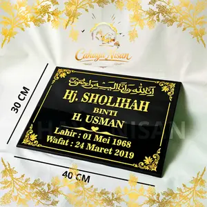 Cahaya Nisan - Batu Nisan 40x30 Granit Tanpa dudukan