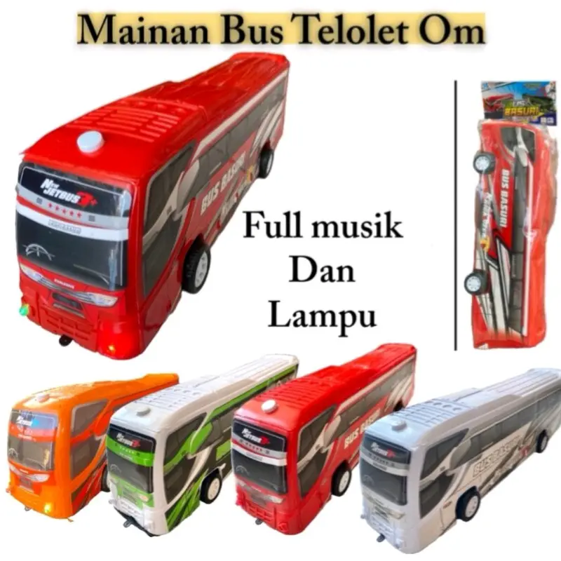 Mainan Anak-Anak Bus Basuri Telolet Lampu dan Musik - Toys 2