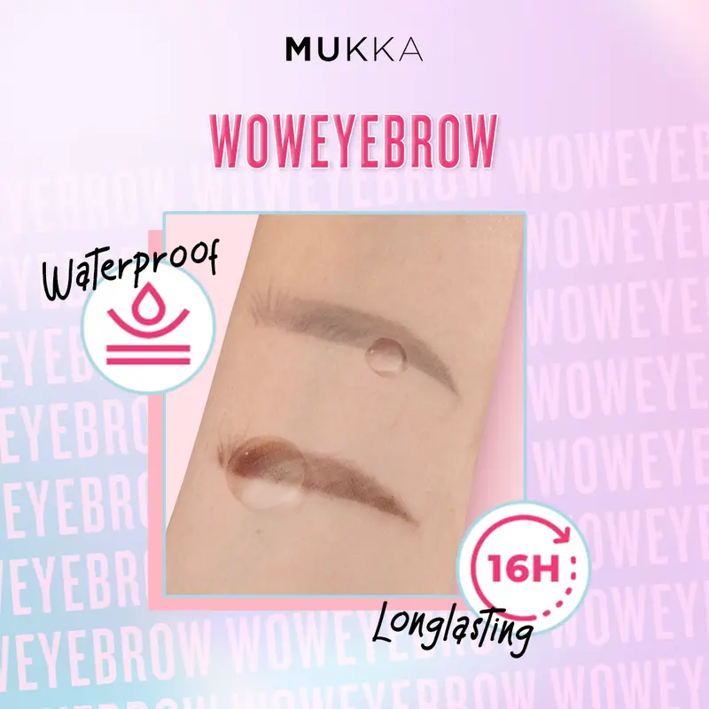 Mukka Woweyebrow - Pensil Alis Mekanik dengan Ujung Pensil Pipih 0.5 mm | Mudah digunakan - 0.17 gr 4
