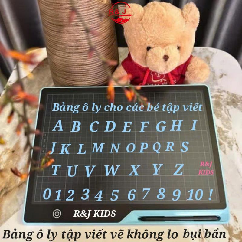  R&J-3 chuyên sỉ- Bảng Viết Tự Xóa Ô LY Màn Hình 16INCH LCD Thông Minh Cho Bé Tập Viết Tập Vẽ - BẢNG SẠC ôli  bảng tự xóa thông minh,bảng vẽ bảng  viết bảng  tự bảng  viết 