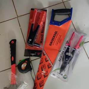 Paket Set 2 Pcs Tang Rivet Gunting Holo Gunting Baja Ringan / Tang Ripet Hand Rivet 2.4 - 4.8 Tembakan Paku