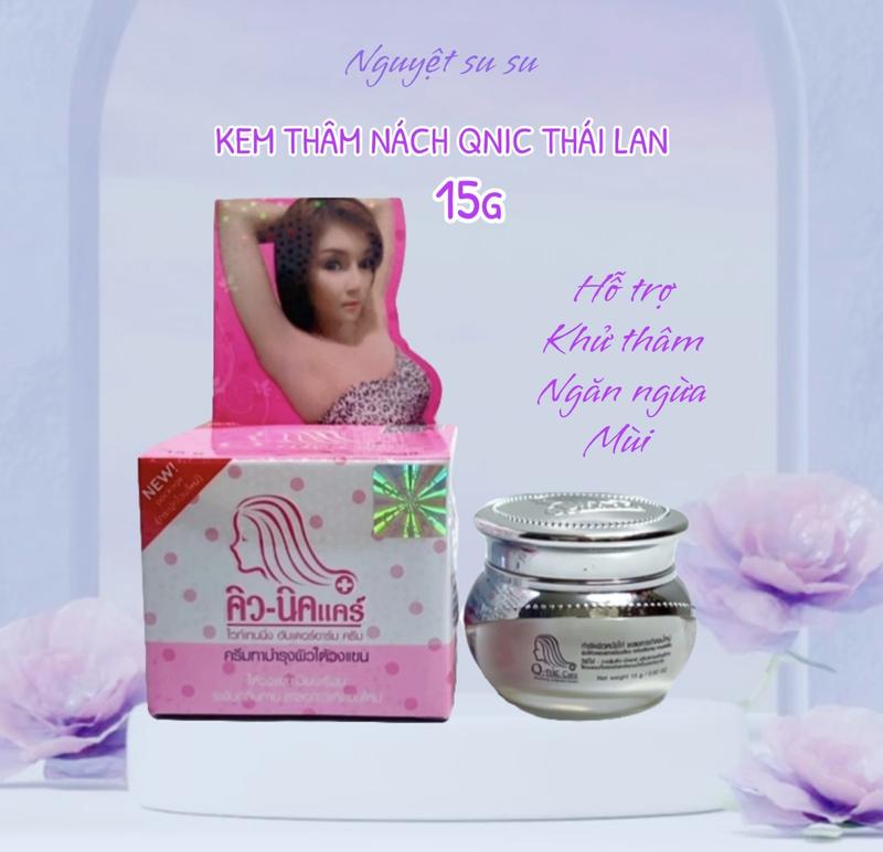 Kem QNIC CARE thái lan mẫu mới 15g hỗ trợ giảm thâm nách giảm mùi hôi cơ thể