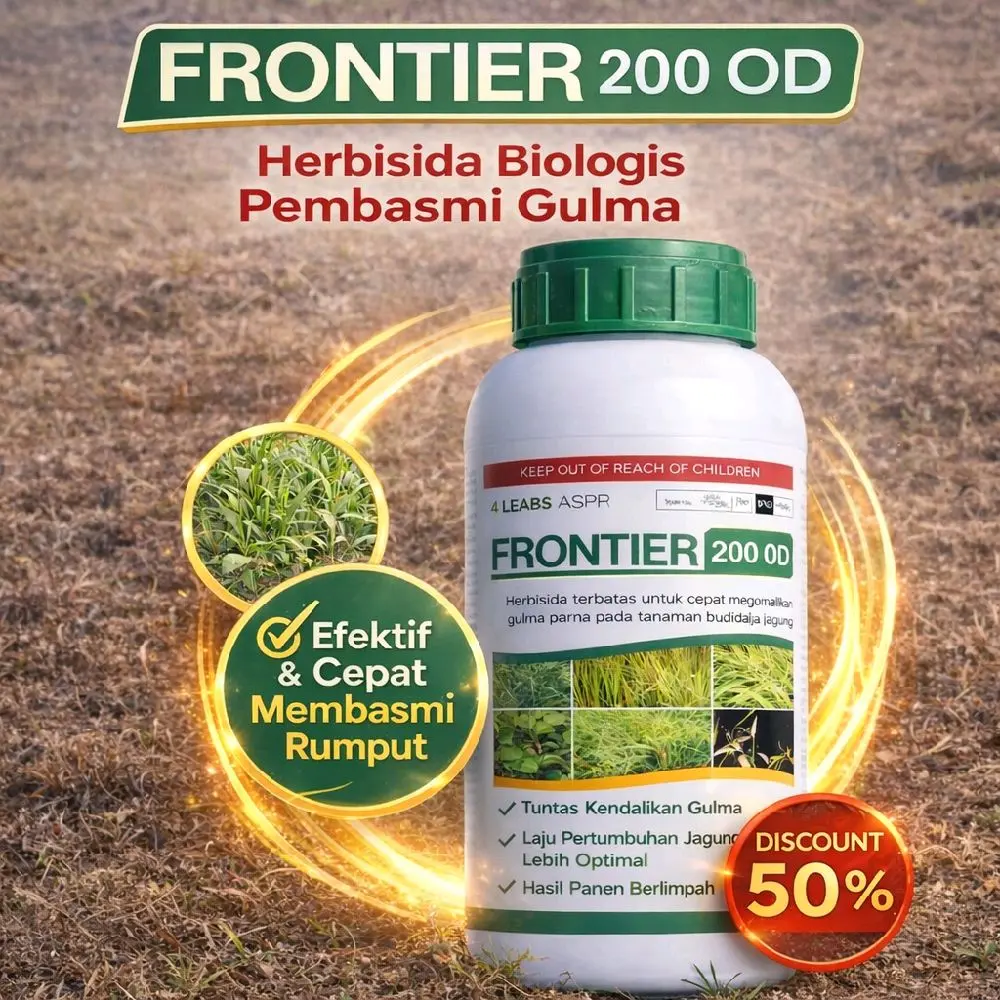 TERLARIS!! Frontier 200 OD Herbisida pembasmi gulma & Rumput liar Efektif Tanpa Merusak Tanaman Utama Original Praktis Efisien untuk Lahan Pertanian
