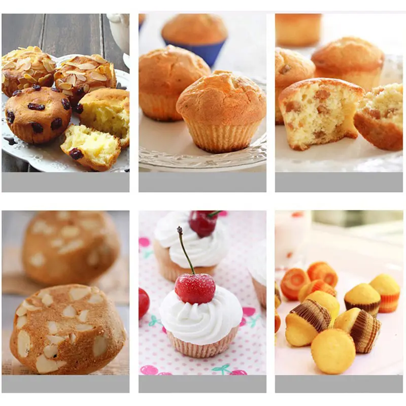 UUU-Tấm Lót Bánh Cupcake, 1000 Miếng, 25X20Mm, Khay Nướng Bánh Muffin, Khuôn Bánh, Dụng Cụ Trang Trí 7
