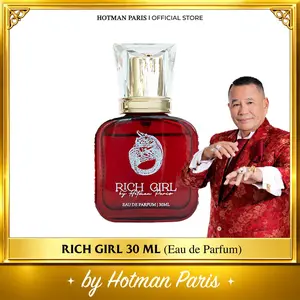 Parfume Rich Girl By Hotman Paris ( For Women ) TRAVEL SIZE 30 ML   Wanita Red