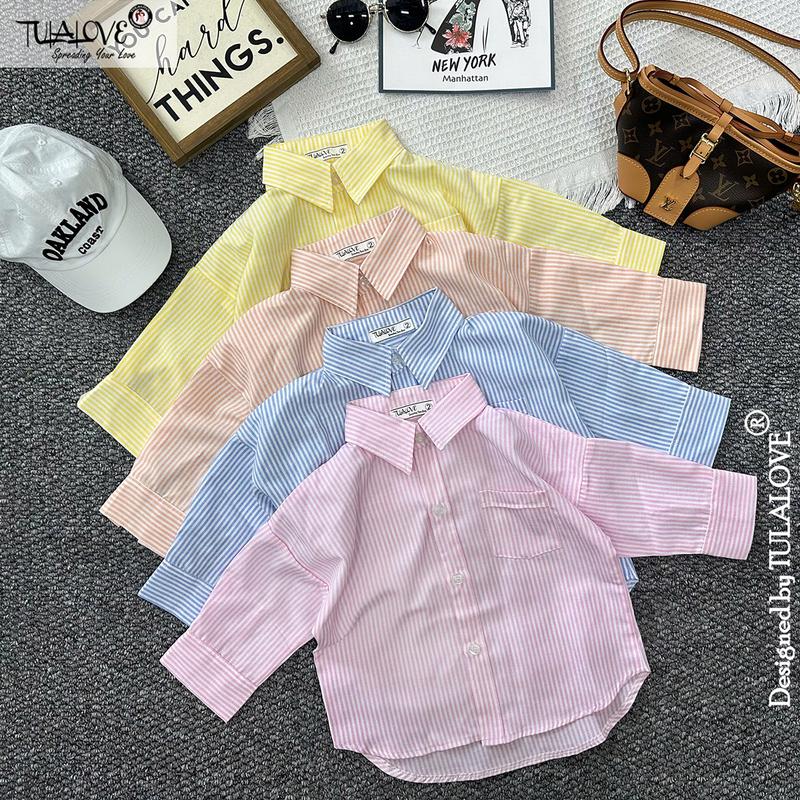 Áo Sơ Mi Cho Bé Gái Vải OXFORD Chất Lượng Cao Lên Form Cực Xinh Áo Đi Học Cho Bé Gái Tulalove.