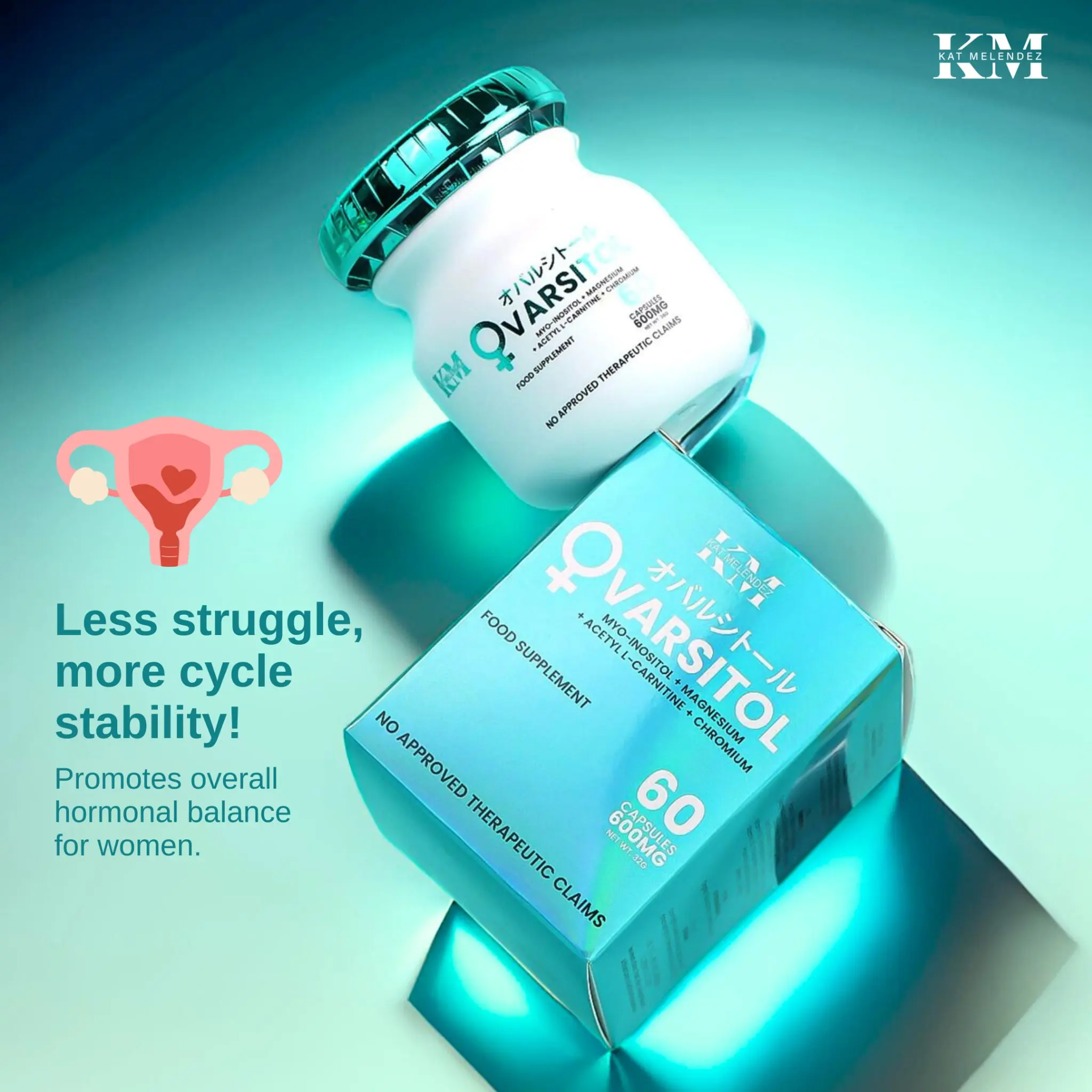 KM Ovarsitol 600mg (Myo-Inositol, Magnesium, Acetyl L-Carnitine, Chromium) 60 capsules - TikTok Shop Philippines KM Ovarsitol 600mg (Myo-Inositol, Magnesium, Acetyl L-Carnitine, Chromium) 60 capsules - TikTok Shop Philippines