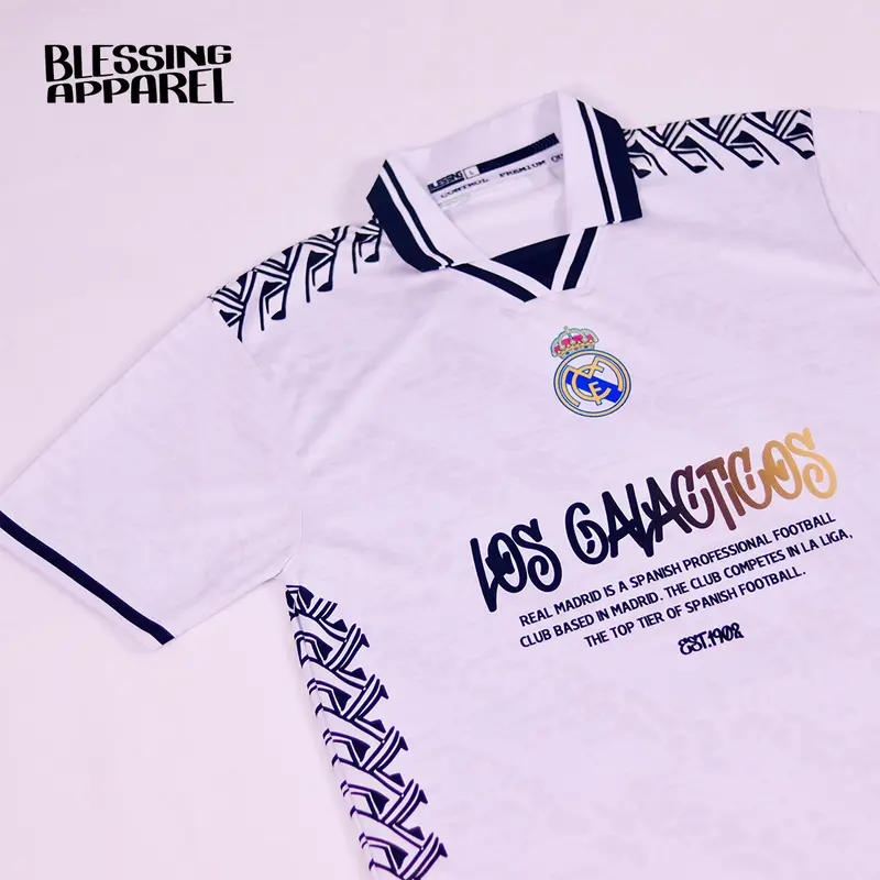 Jersey Fantasy, Real Madrid Full printing vintage retro ( 4 motif pilihan ) 2