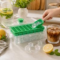 Gambar BREWSUNIQ - Cetakan Es Batu 68 Grid | Ice Cube Tray Box 2 Susun Dengan Sekop Ice Storage Container dari Brewsuniq Store Kota Medan 5 Tokopedia