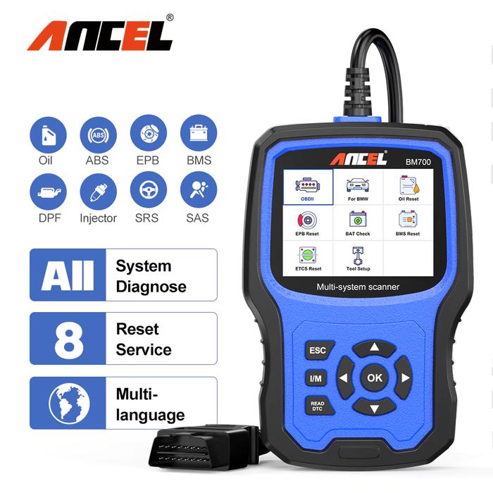 Jual NCEL BM700 Alat Diagnostik Sistem Lengkap OBD2 Scanner Injector ...