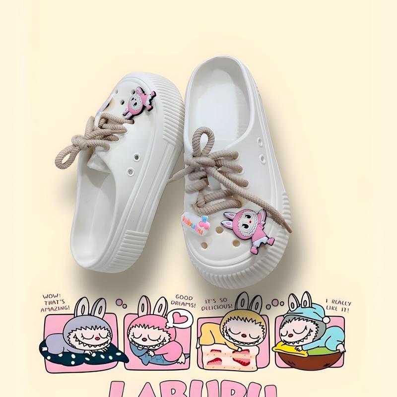 Best Seller. Sepatu Sandal LABUBU Baim Sandal DIY Sepatu Wedges Cewek 8