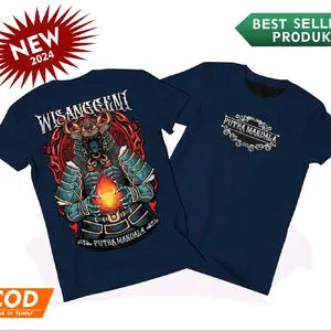 Kaos putra mandala new baju atasan T-shirt  Wisanggeni bantengan mberot nuswantoro kesenian banteng malang distro Pria dewasa