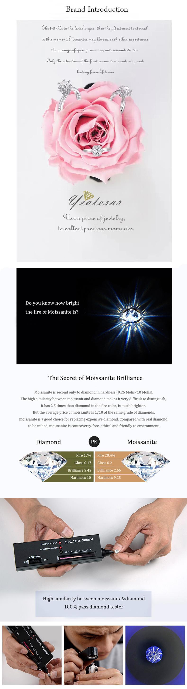 Product Introduction of 【#MR31·Elsa】BUY 1 FREE 1 S925 Sterling Silver Moissanite Rings Fixed Ring Band 1