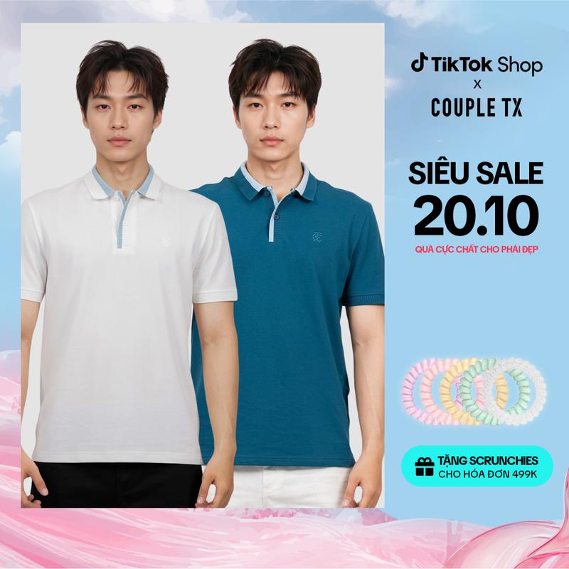 Áo Polo Nam Bo Lá Dệt Gân Lớn Couple TX Regular MPO 1068