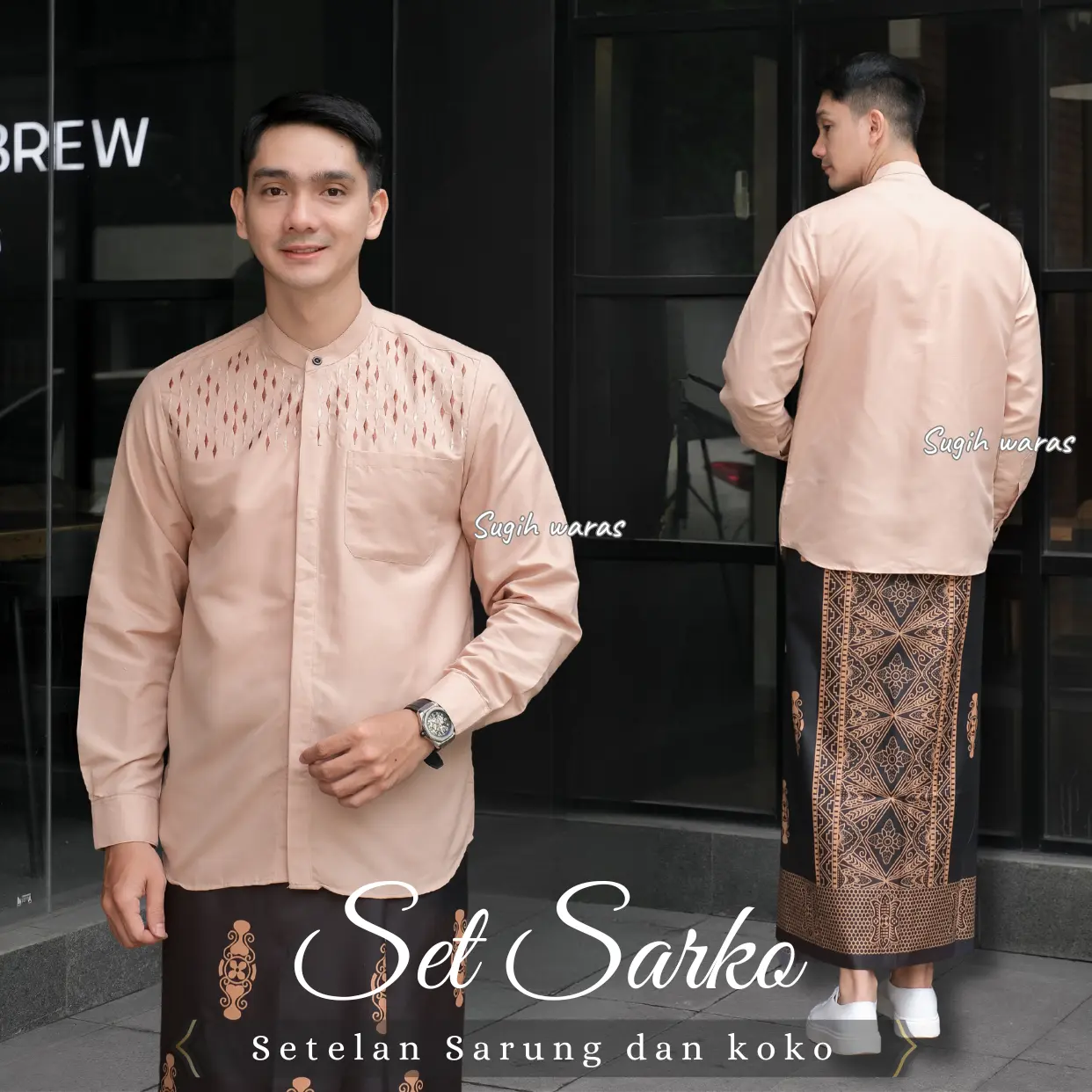 SARUNG HITAM KOKO COKSU PANJANG