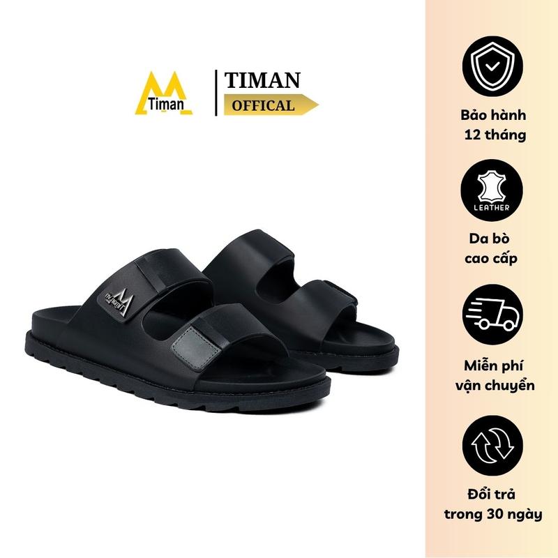 Dép Nam Cao Cấp – Mang Siêu Êm Thoải Mái, Không Đau Chân Khi Đi Lâu, Da Bền Mịn – TIMAN – TM-DL119