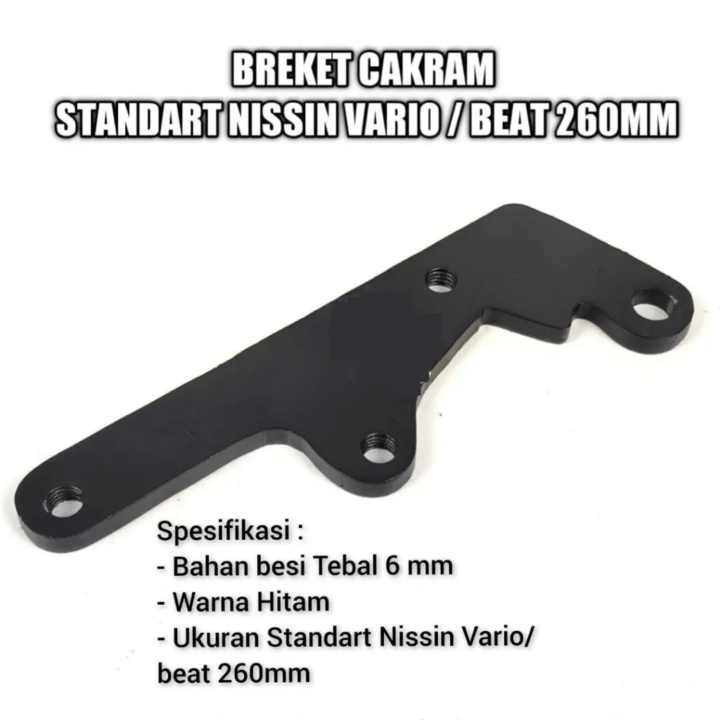 [BISA COD] Breket Bracket Dudukan Pangkon Kaliper Piringan Disc Cakram Depan Kaliper Standar Nissin 1 Piston Vario Beat 260mm