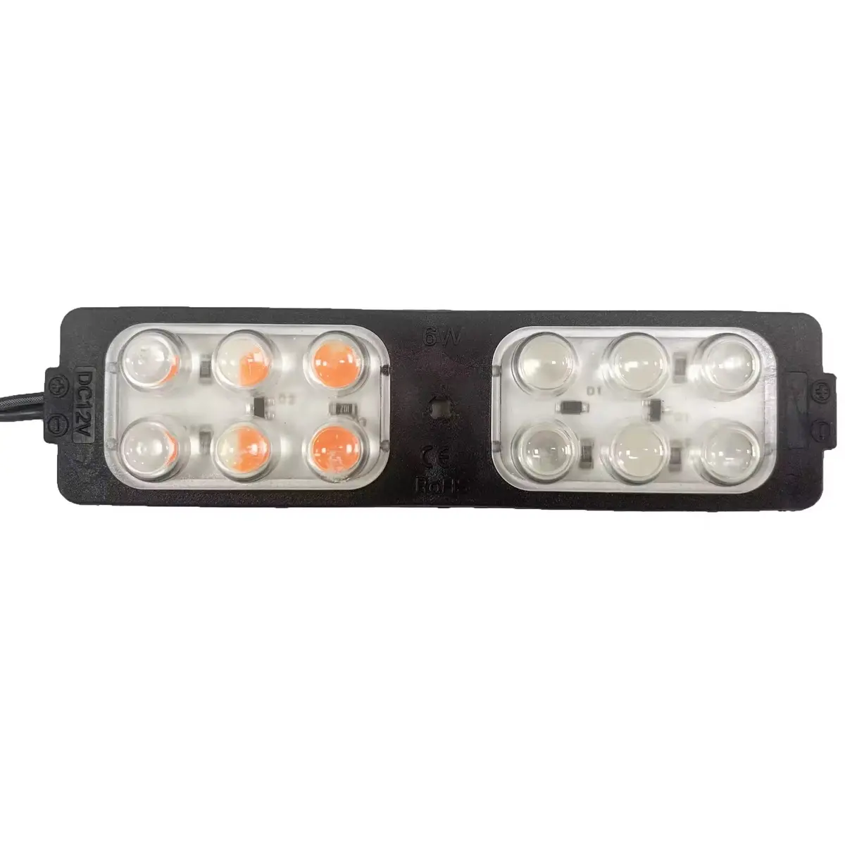 Lampu Led Modul Kolong 12 Volt 24 Volt Nyala Kedip Merah Biru 12 LED 6 WATT