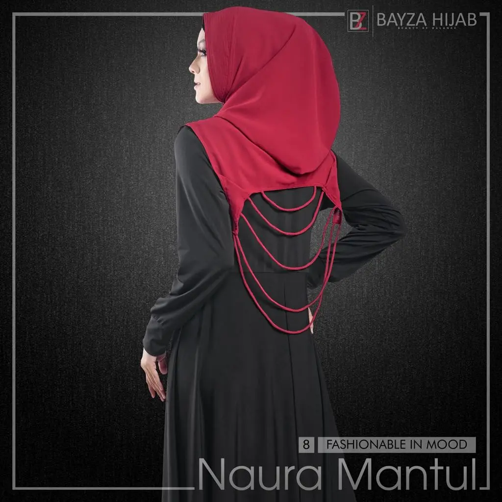 Jilbab Instan hoodie Naura kerudung terbaru 2 Layer Ceruty baby doll Armani