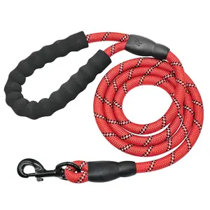 Reflektif Tali Tuntun Anjing Besar Kuat Berburu Nylon Rantai Hewan Kucing Tali Tuntun Harnes Bahan Nylon Rantai Anjing Kucing Hewan Pet Belts- Rantai Anjing Besar