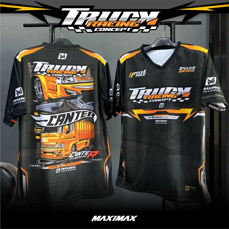 JERSEY CANTER RACING | Jersey Truck Canter | Jersey Truck Premium - HITAM 2